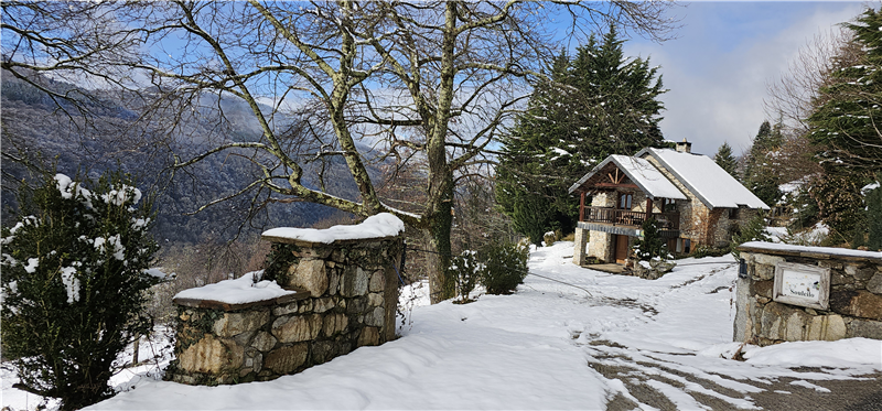 Entrée de la Souleilo en hiver