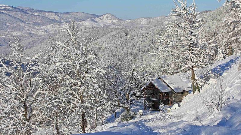 Maison en hiver